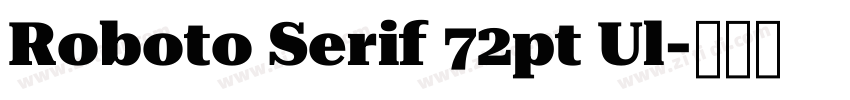 Roboto Serif 72pt Ul字体转换